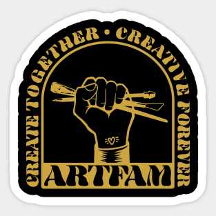 ARTFAM creative forever (full front design) Sticker